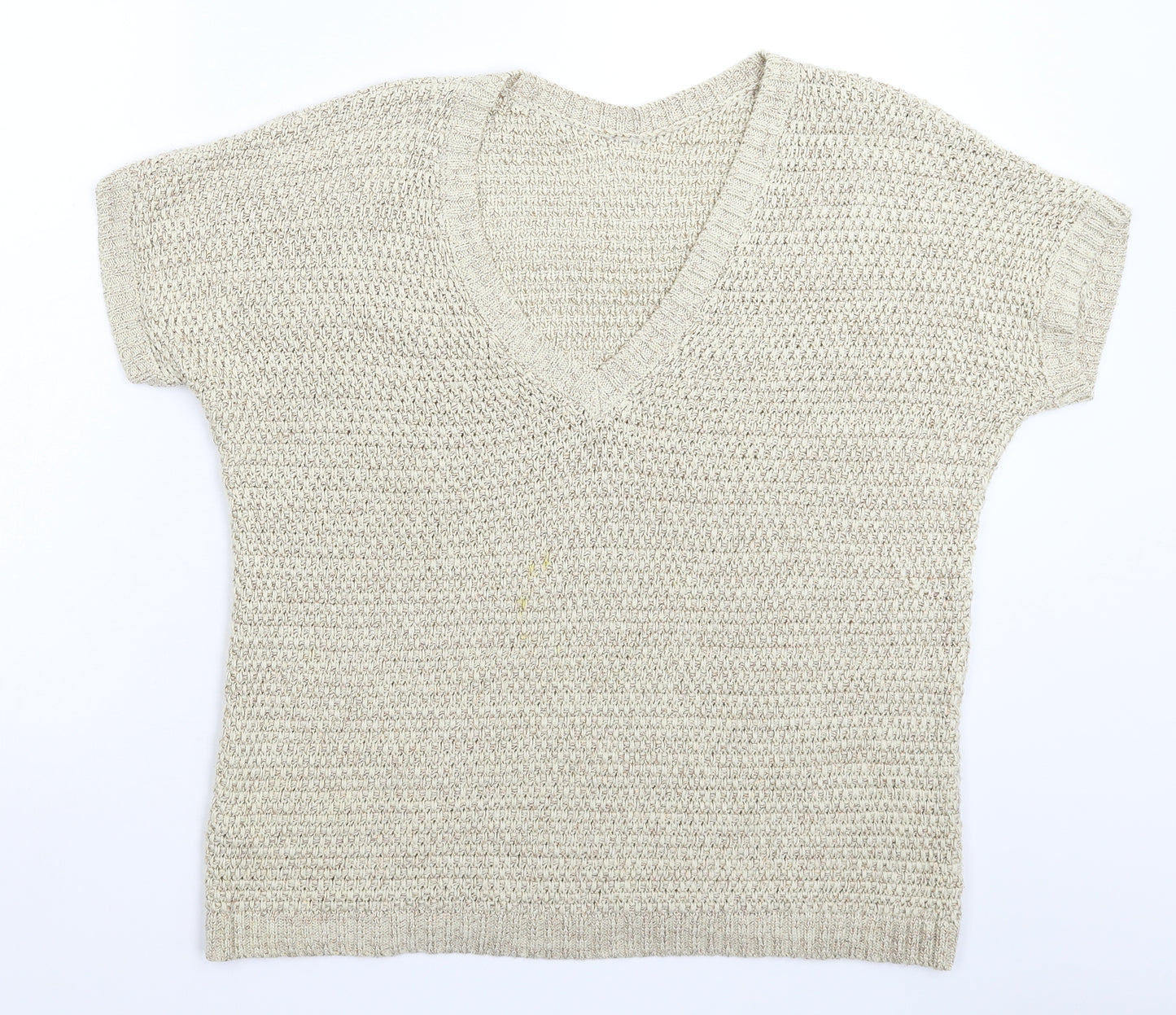 TU Womens Beige  Knit Pullover Jumper Size 14