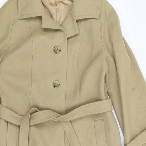 Gormant Womens Beige   Overcoat Coat Size 16