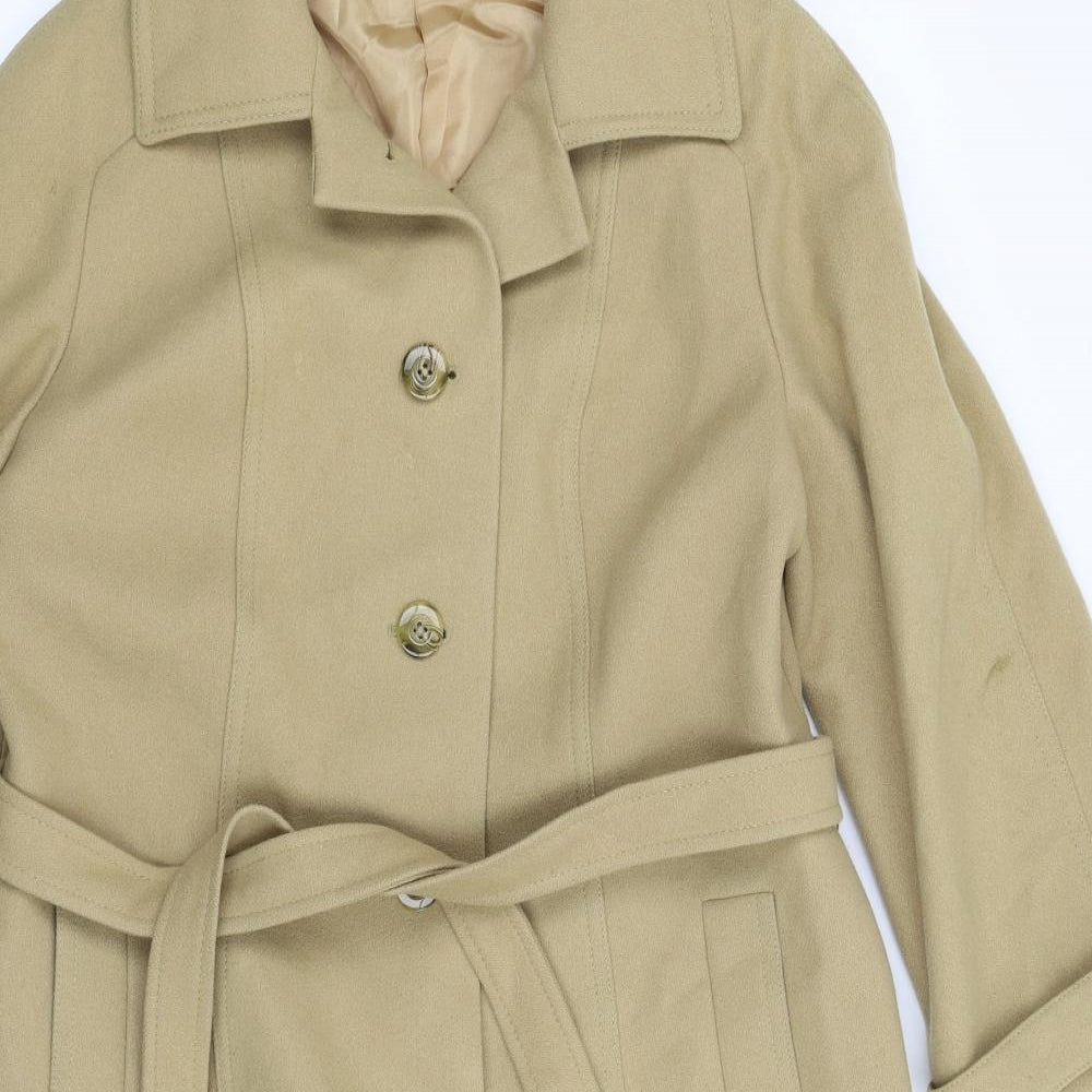 Gormant Womens Beige   Overcoat Coat Size 16