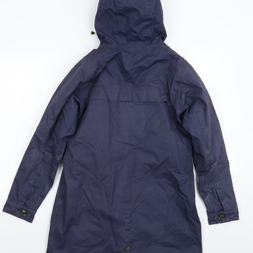 LIGHTHOUSE Womens Blue   Parka Coat Size 8