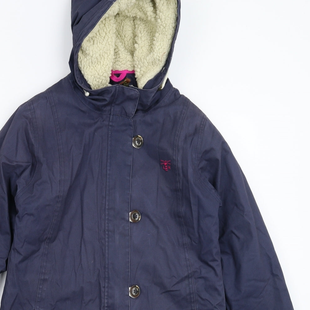 LIGHTHOUSE Womens Blue   Parka Coat Size 8