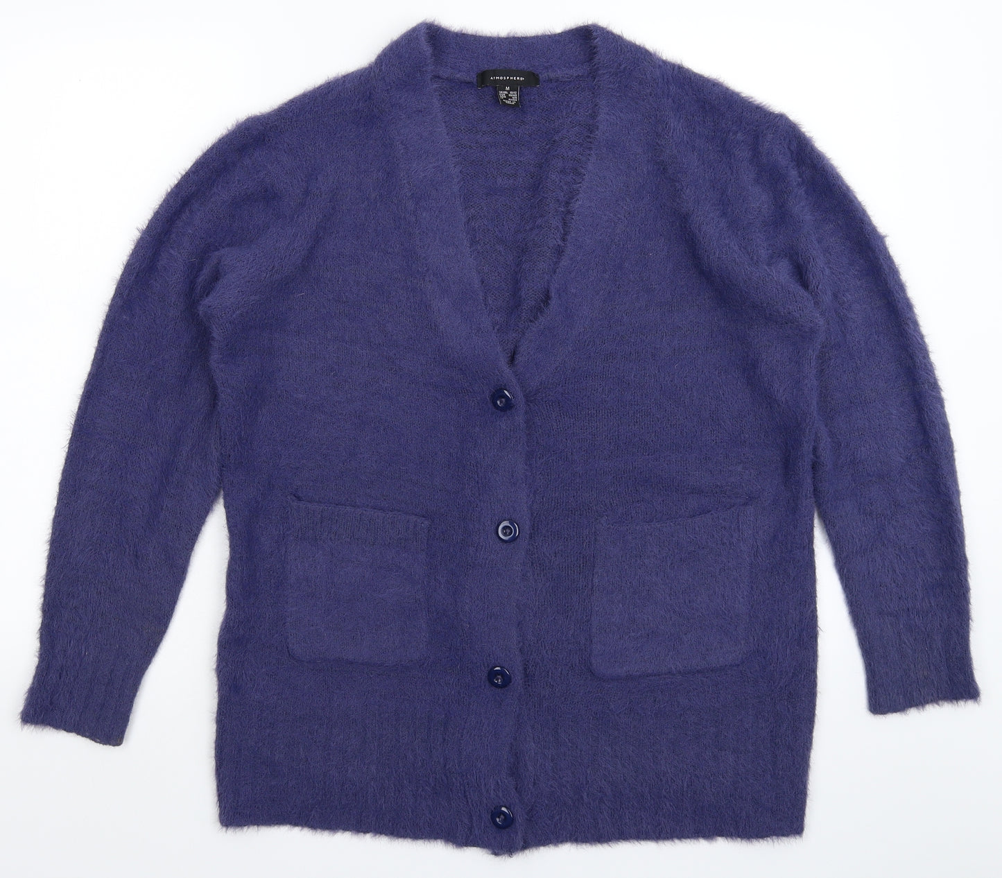 Atmosphere Womens Blue  Knit Cardigan Jumper Size 12