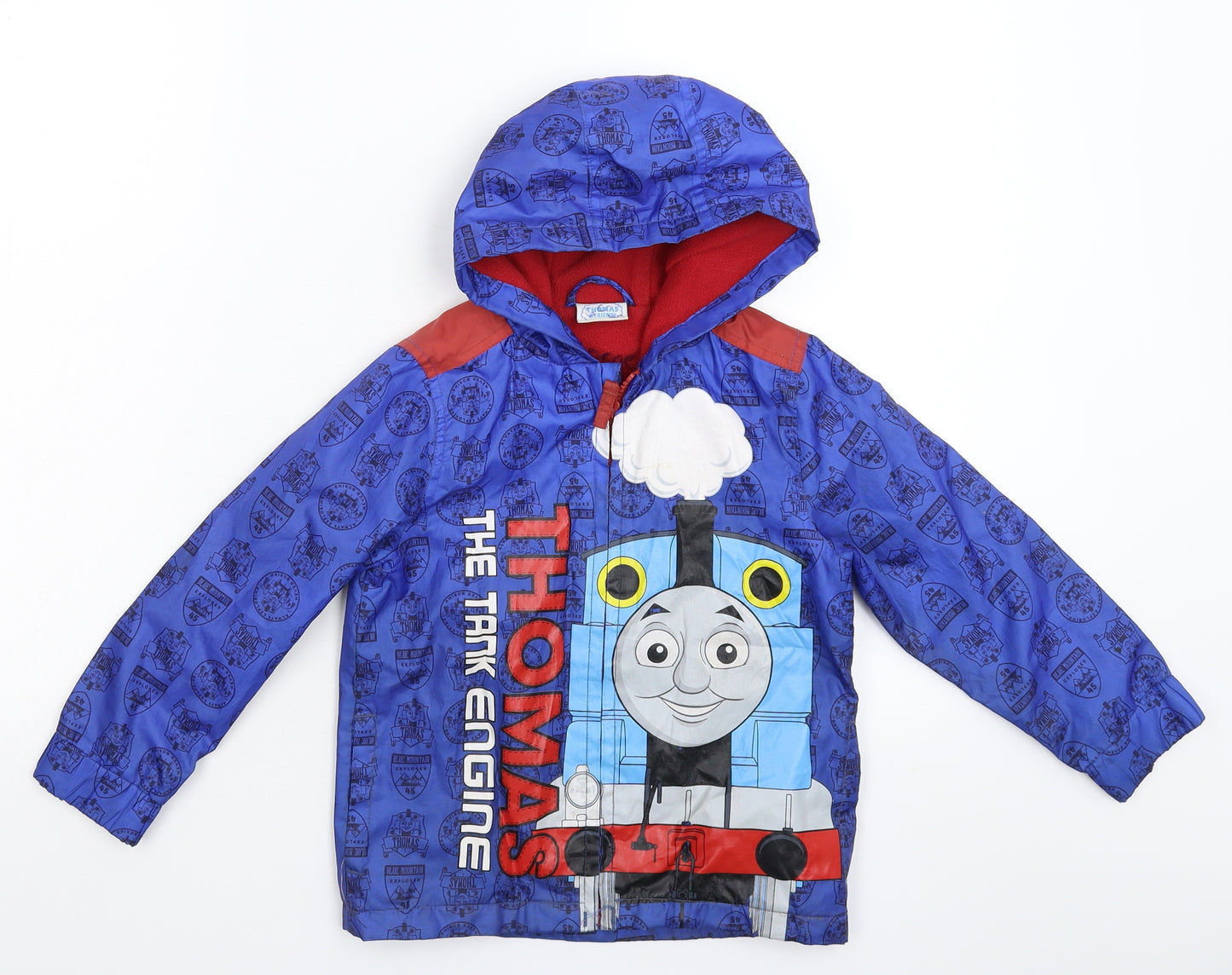 TU Boys Blue   Rain Coat Coat Size 4-5 Years  - Thomas & Friends
