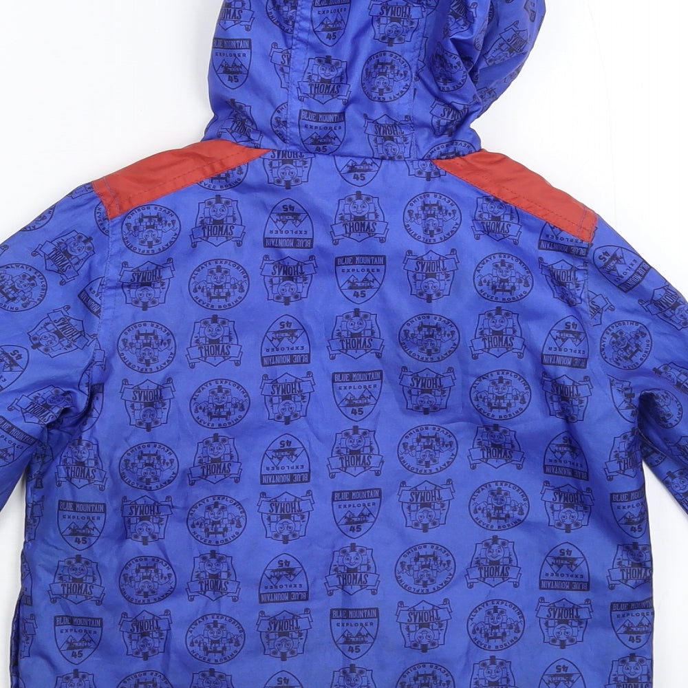 TU Boys Blue   Rain Coat Coat Size 4-5 Years  - Thomas & Friends