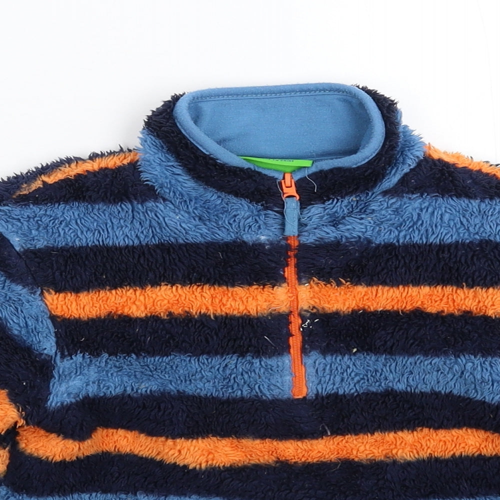 Mountain Warehouse Boys Multicoloured Striped Fleece Jacket  Size 5-6 Years