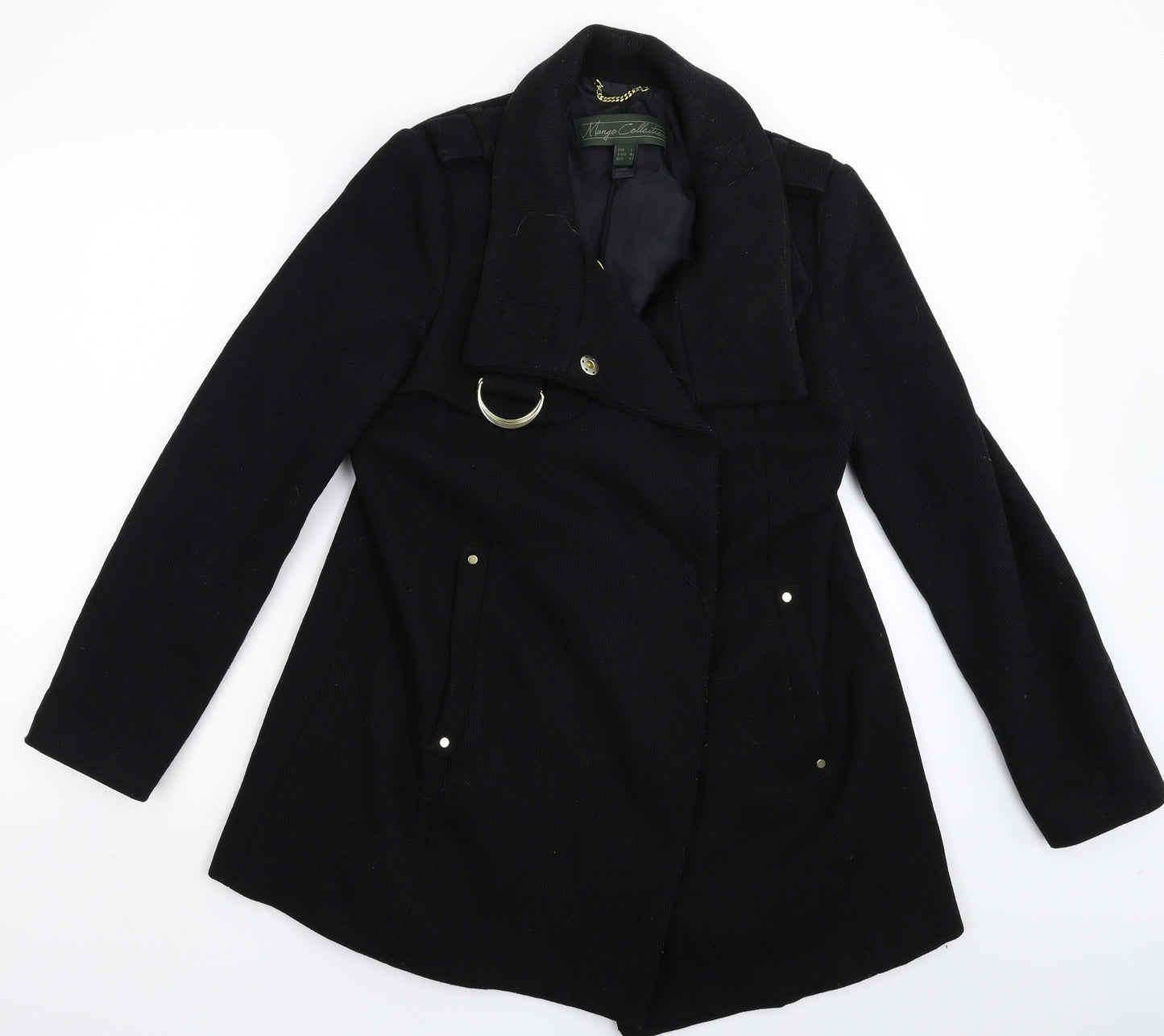 Mango Womens Black   Jacket Coat Size L