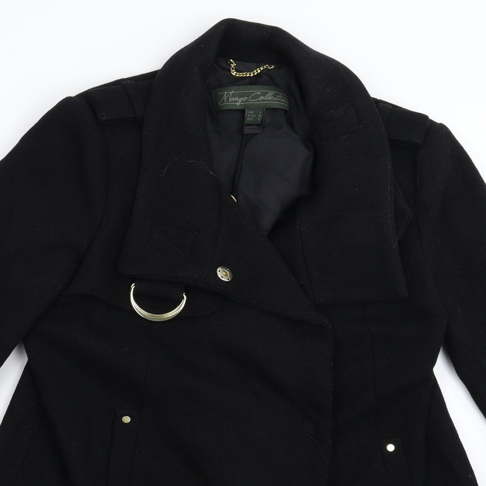 Mango Womens Black   Jacket Coat Size L