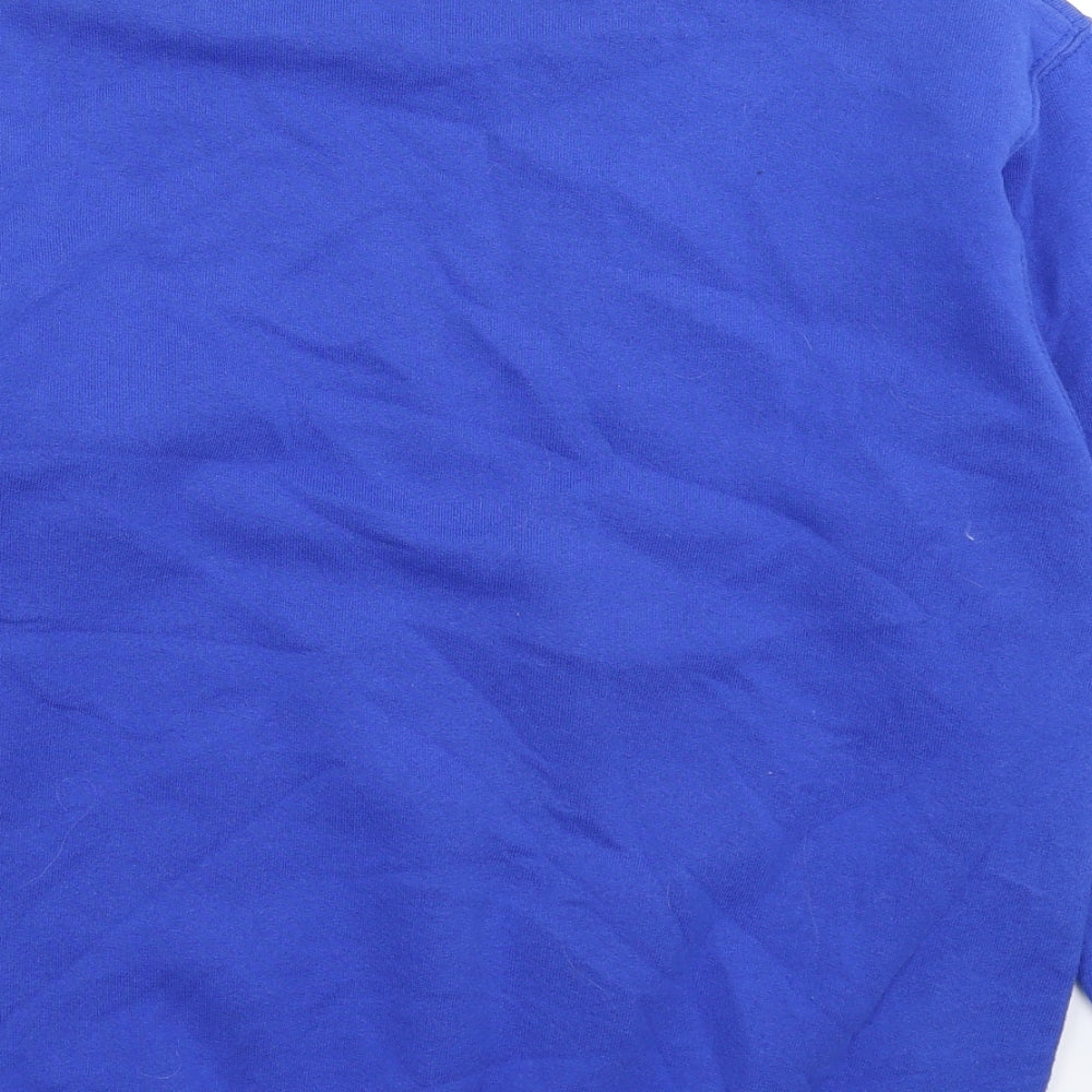 Fruit of the Loom Mens Blue   Pullover Sweatshirt Size S