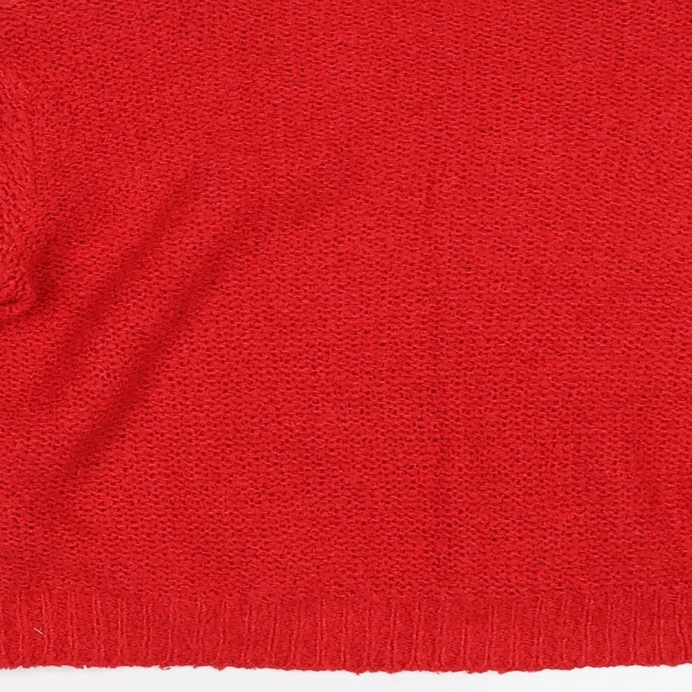 Divided by H&M` Womens Red   Pullover Jumper Size L