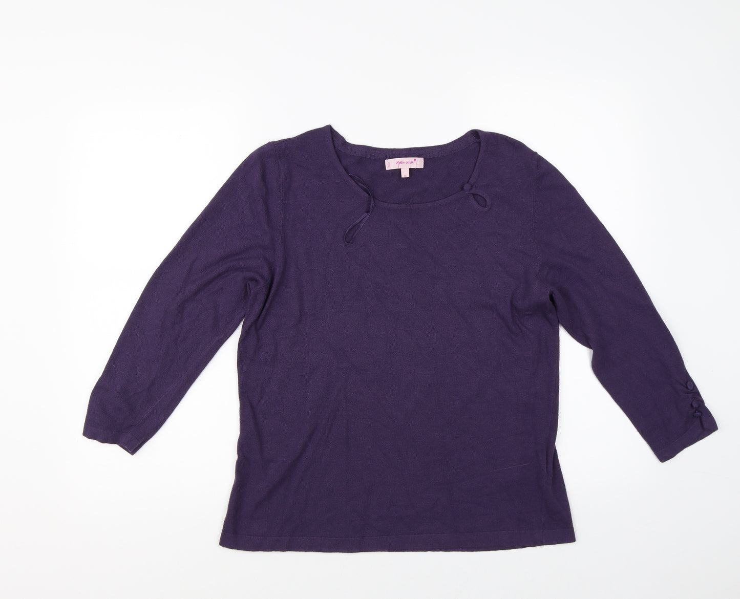 Per Una Womens Purple   Pullover Jumper Size 16
