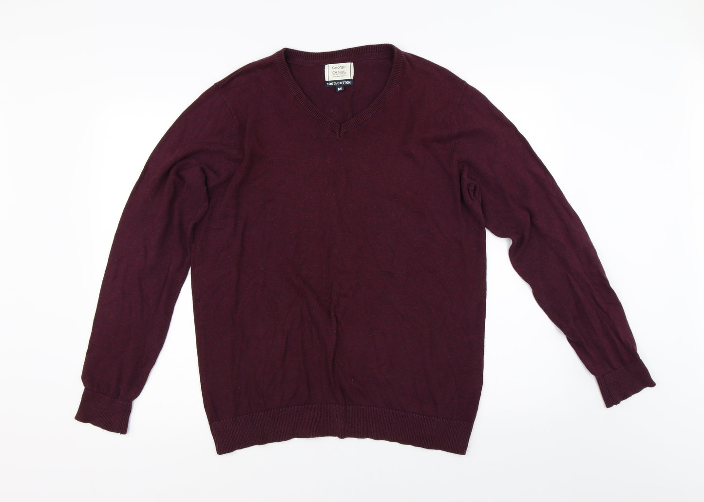 George Mens Red   Pullover Jumper Size M