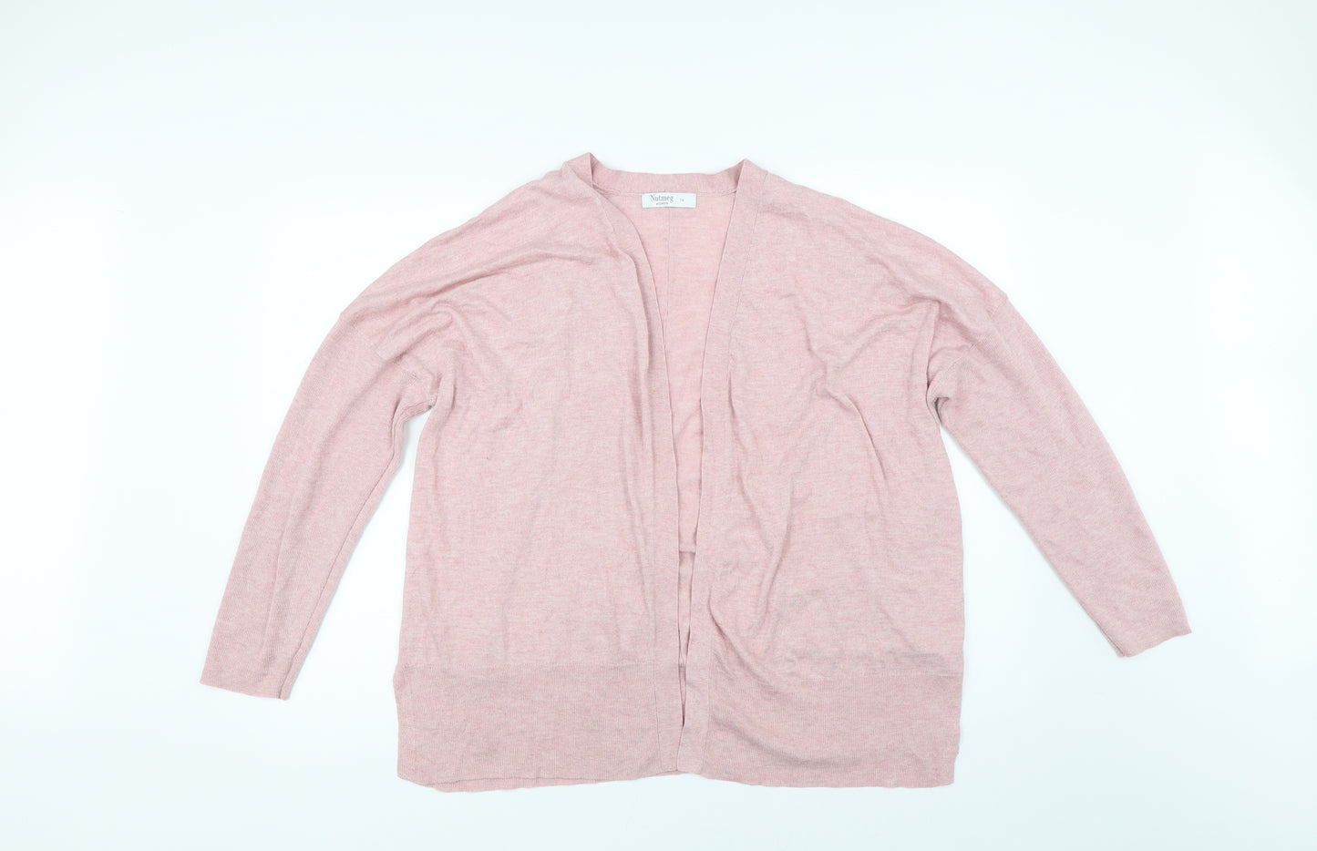 Nutmeg Womens Pink   Cardigan Jumper Size 16