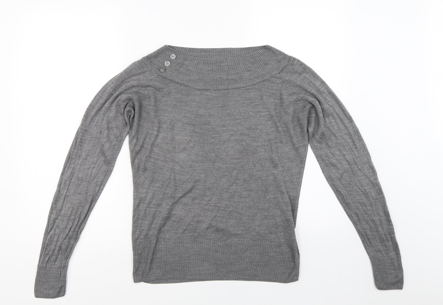 Marks and Spencer Womens Grey   Pullover Jumper Size 14