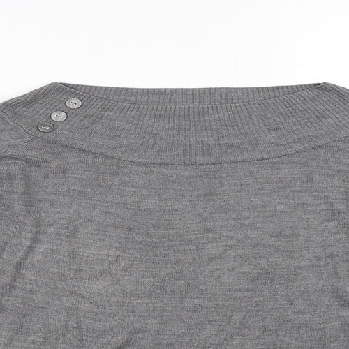 Marks and Spencer Womens Grey   Pullover Jumper Size 14