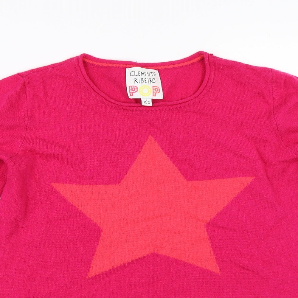 Clements Ribeiro Womens Pink   Pullover Jumper Size S