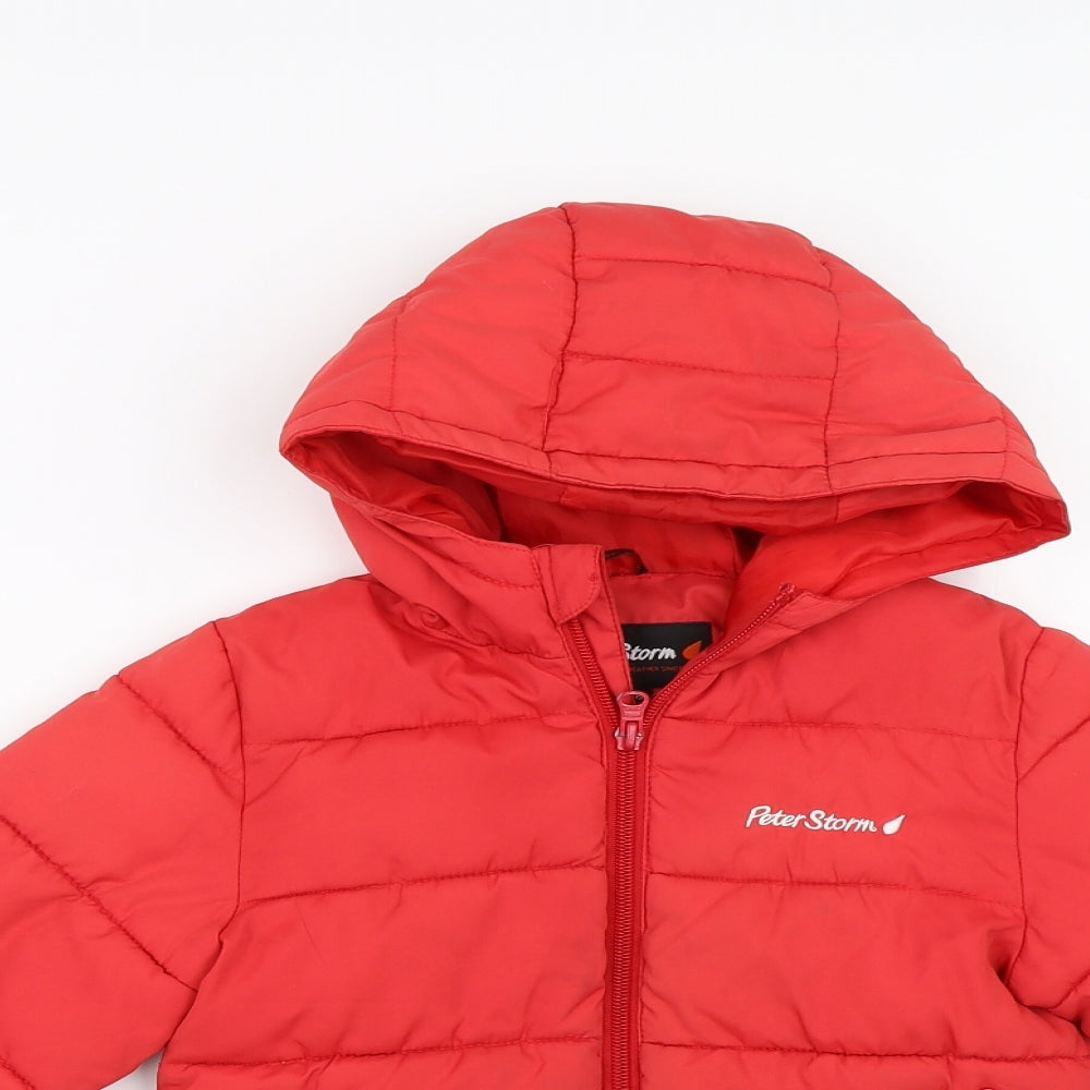 Peter Storm Boys Red   Jacket  Size 5-6 Years