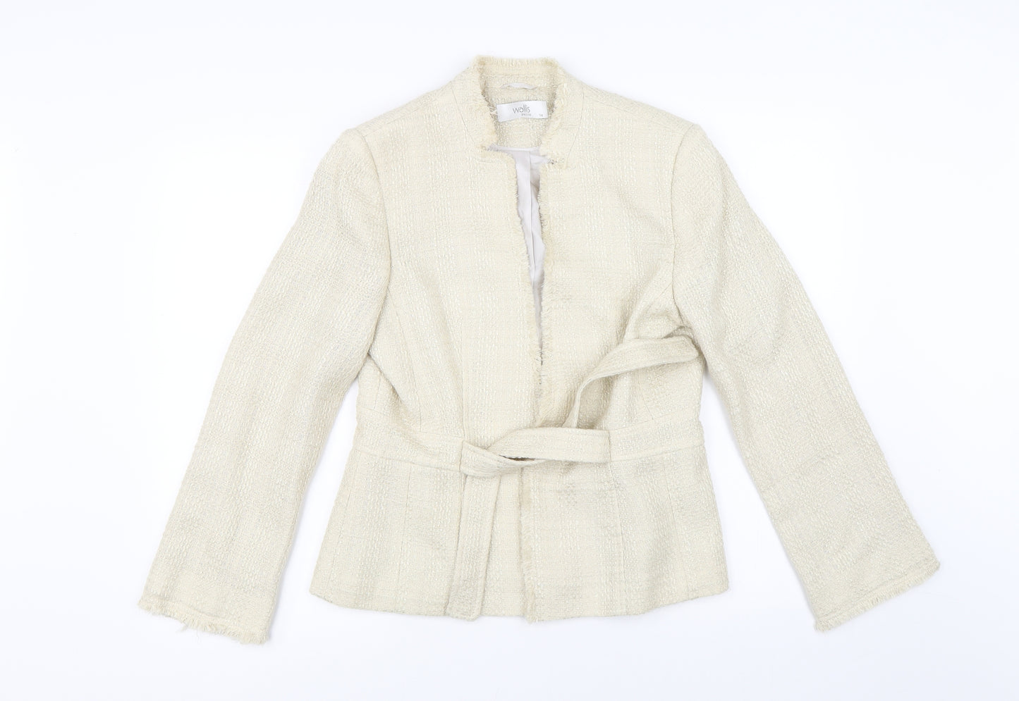 Wallis Womens Ivory   Jacket  Size 14