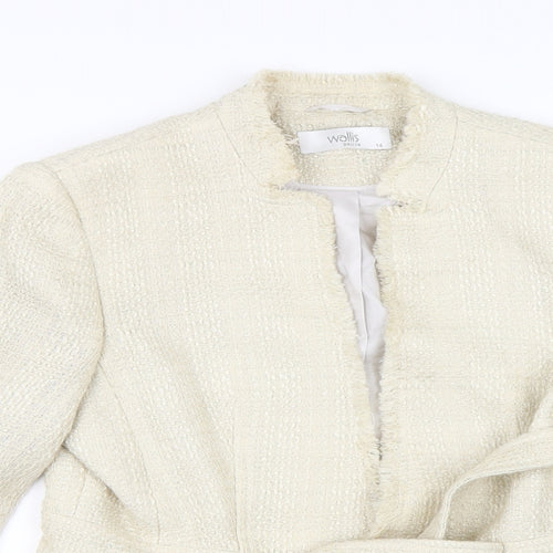 Wallis Womens Ivory   Jacket  Size 14