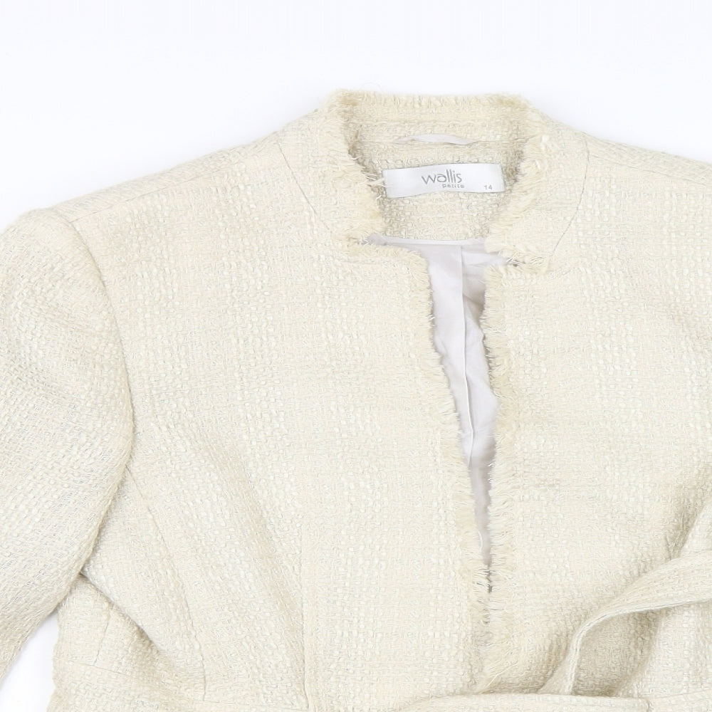 Wallis Womens Ivory   Jacket  Size 14