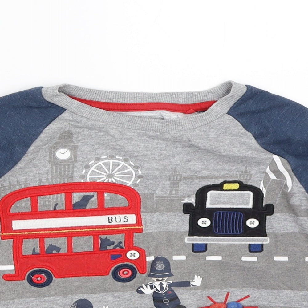 TU Boys Black   Pullover Sweatshirt Size 3-4 Years