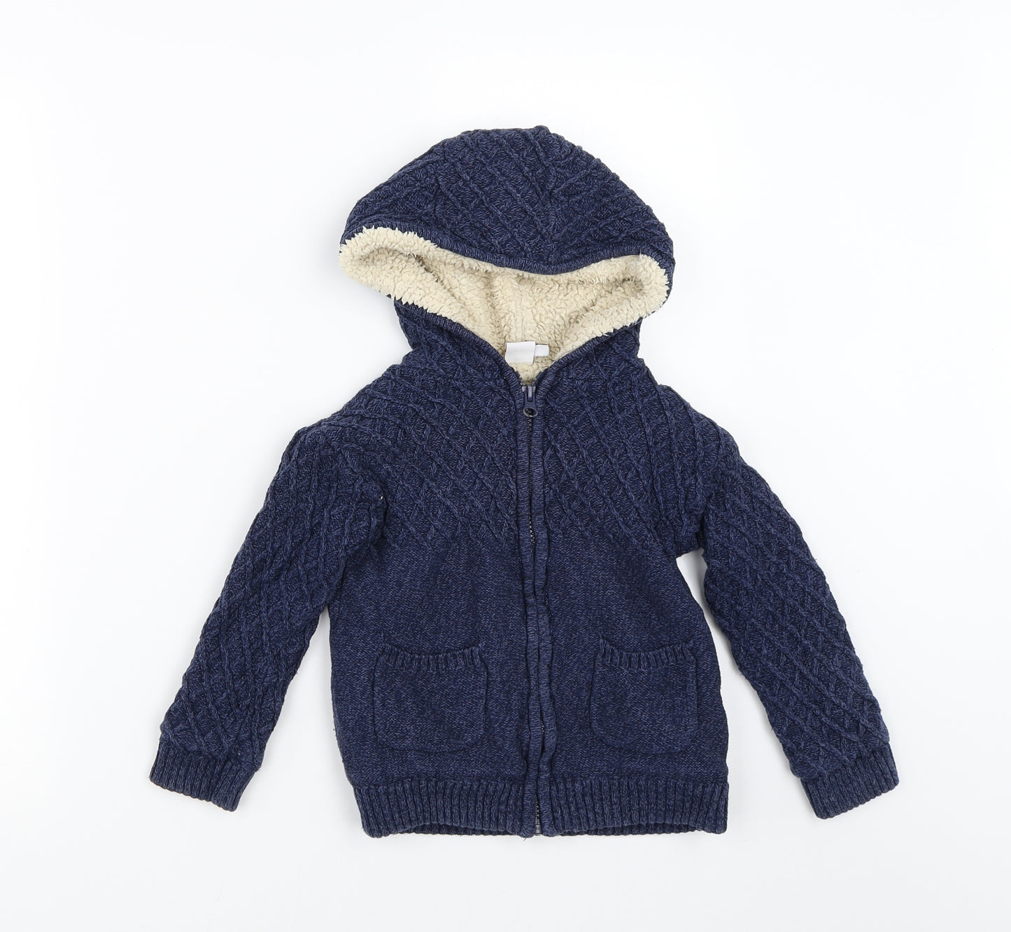 Mini Club Boys Beige   Cardigan Jumper Size 3-4 Years