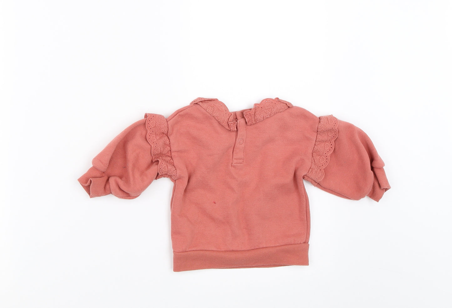 Primark Girls Orange   Pullover Jumper Size 6-9 Months