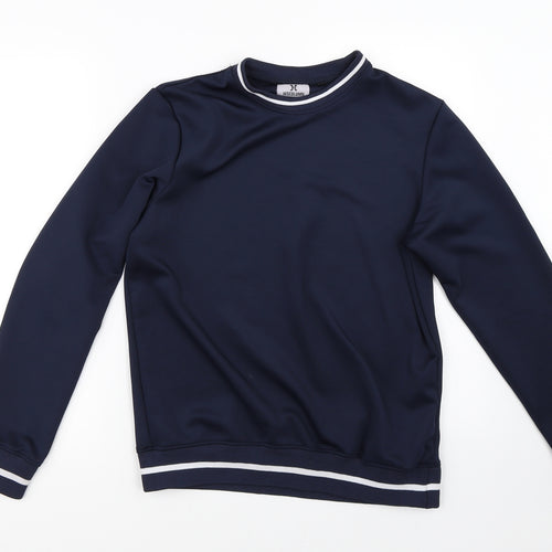 HISCOLUMN Mens Blue   Pullover Jumper Size S