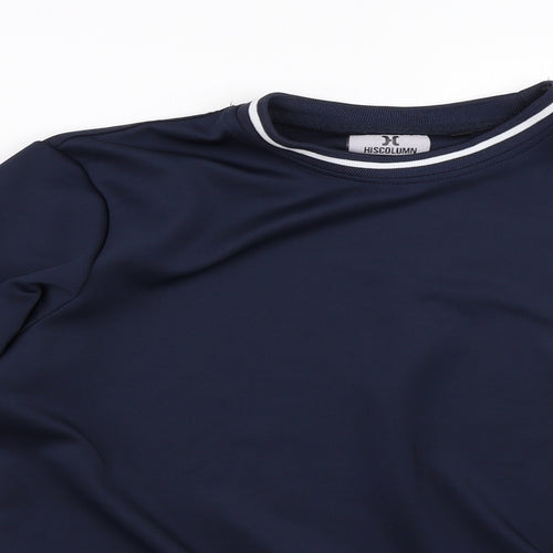 HISCOLUMN Mens Blue   Pullover Jumper Size S