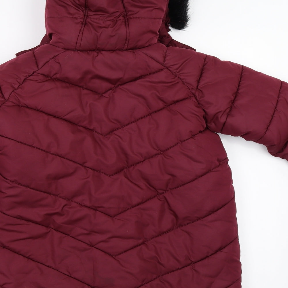Marks and Spencer Girls Red   Jacket  Size 8-9 Years