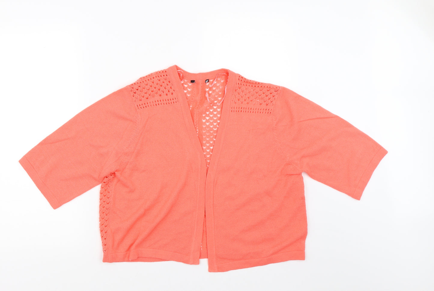Peacocks Womens Orange   Shrug Jumper Size 20