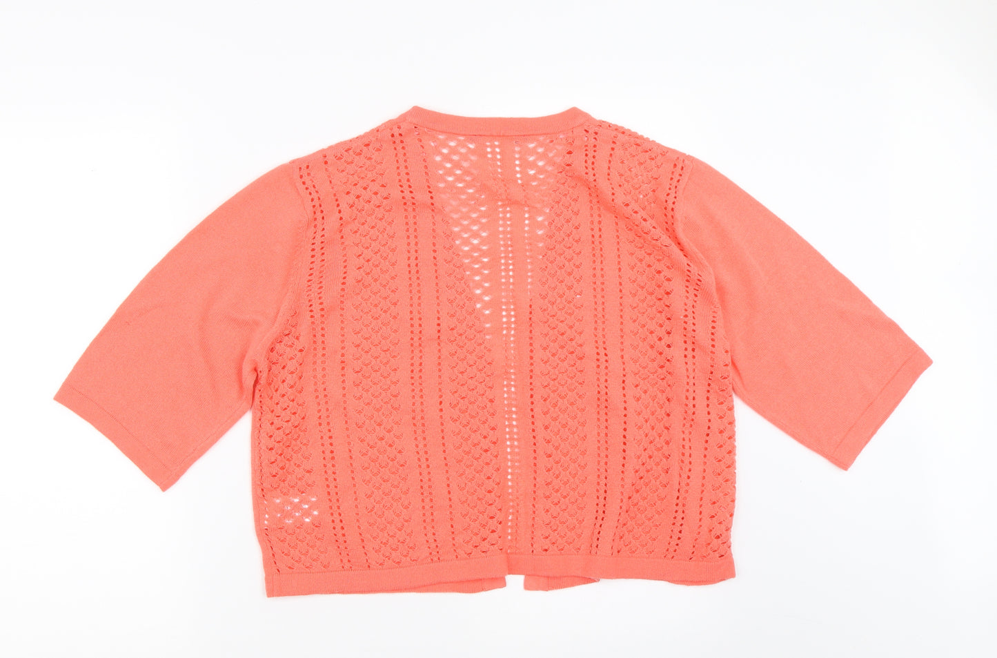 Peacocks Womens Orange   Shrug Jumper Size 20