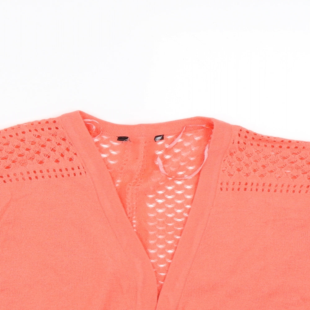 Peacocks Womens Orange   Shrug Jumper Size 20