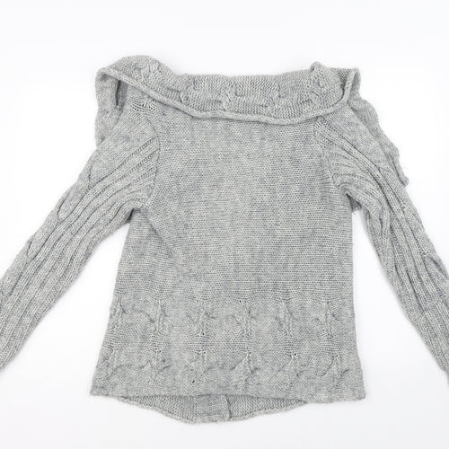 Oasis Womens Grey   Cardigan Jumper Size S