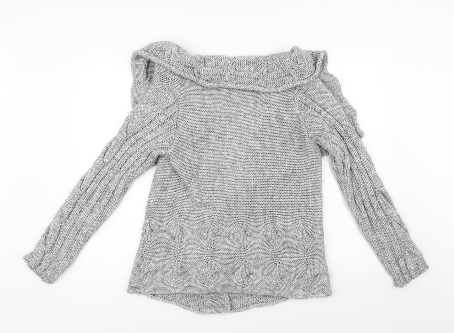 Oasis Womens Grey   Cardigan Jumper Size S