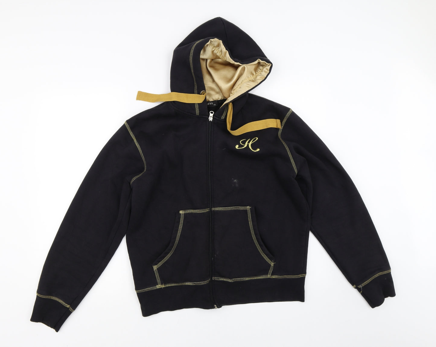 Henleys Womens Black   Full Zip Hoodie Size XL