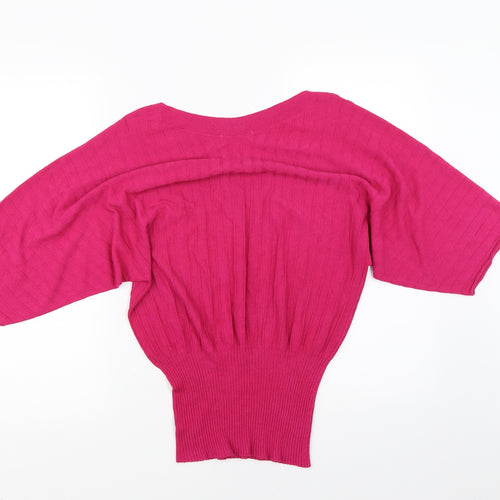 Luisa Conti Womens Pink   Pullover Jumper Size S