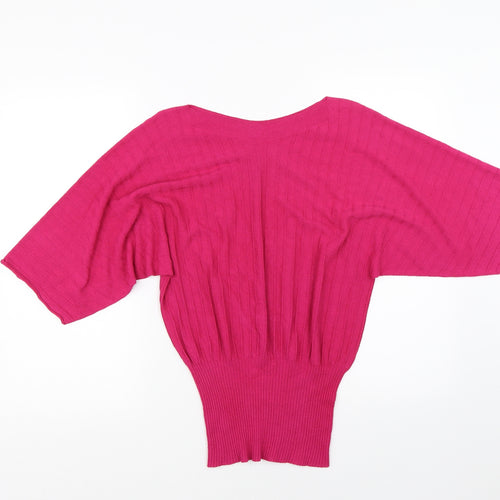 Luisa Conti Womens Pink   Pullover Jumper Size S