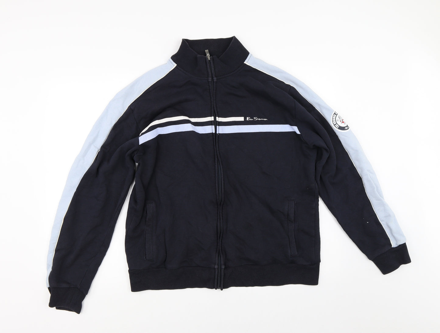 Ben Sherman Mens Black   Full Zip Sweatshirt Size L
