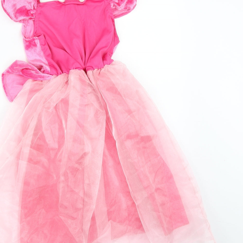 Preworn Girls Pink   A-Line  Size 5 Years  - Princess dress