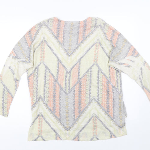 Preworn Womens Multicoloured Geometric  Pullover Jumper Size S