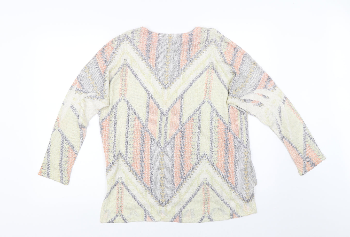 Preworn Womens Multicoloured Geometric  Pullover Jumper Size S