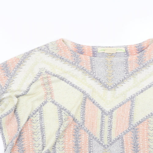 Preworn Womens Multicoloured Geometric  Pullover Jumper Size S