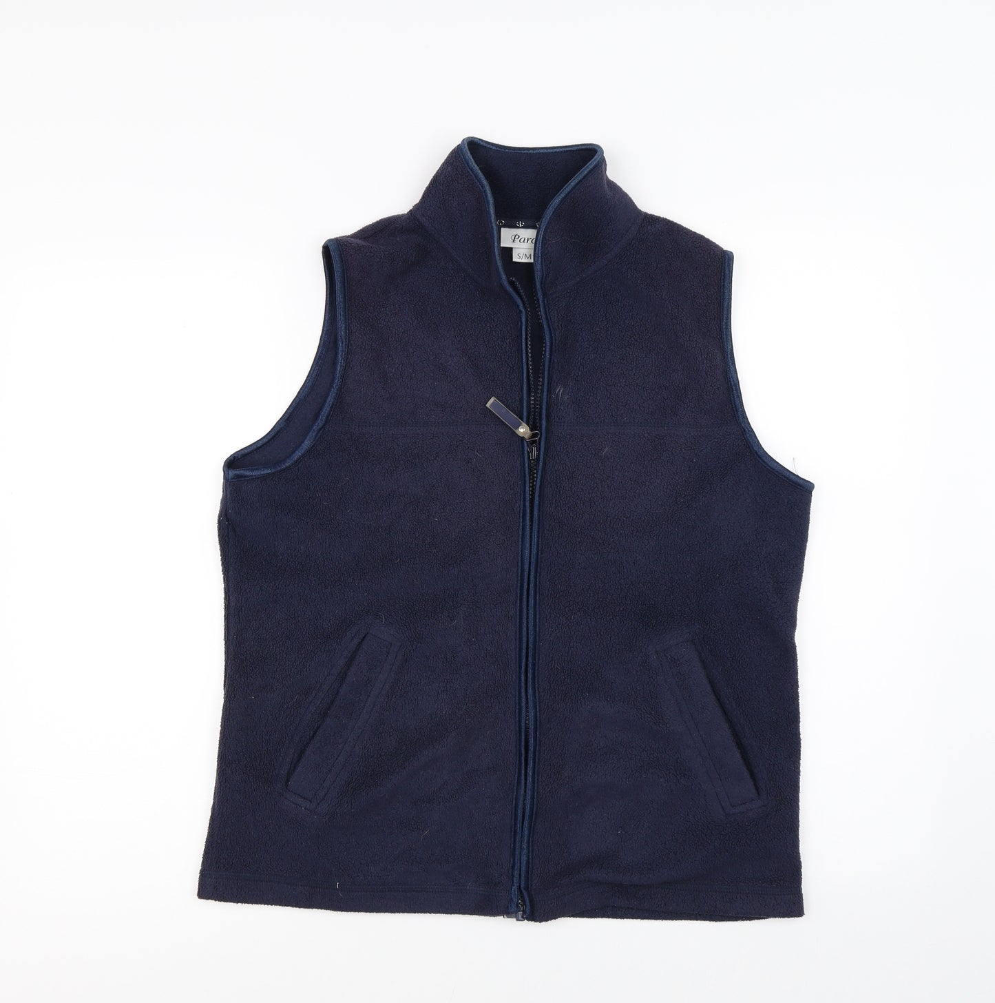 PARA Womens Blue   Gilet Poncho Size M