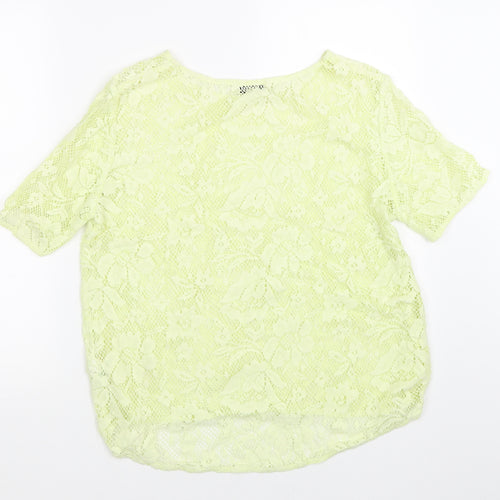 Papaya Womens Yellow   Basic T-Shirt Size 12