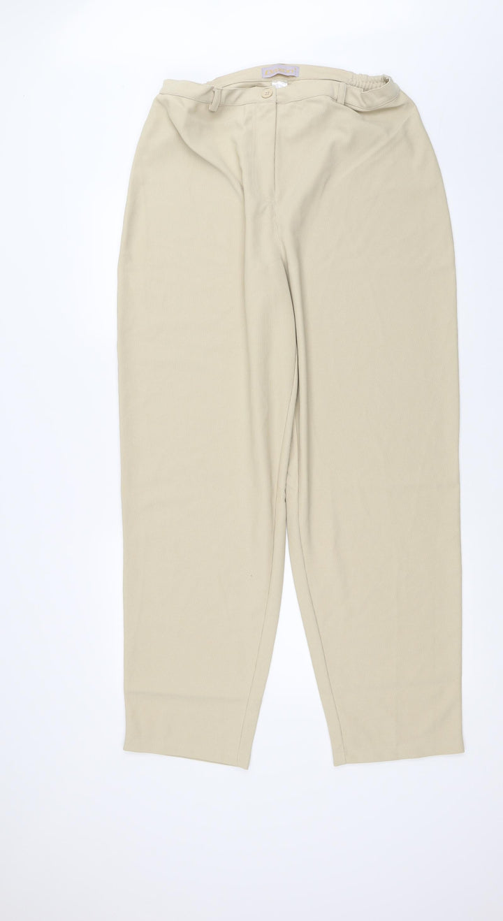 Daxon Womens Ivory Trousers Size 18 L20 in