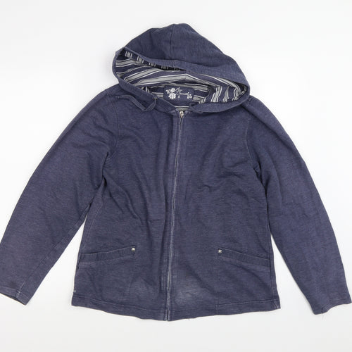 BM Womens Blue   Full Zip  Size S