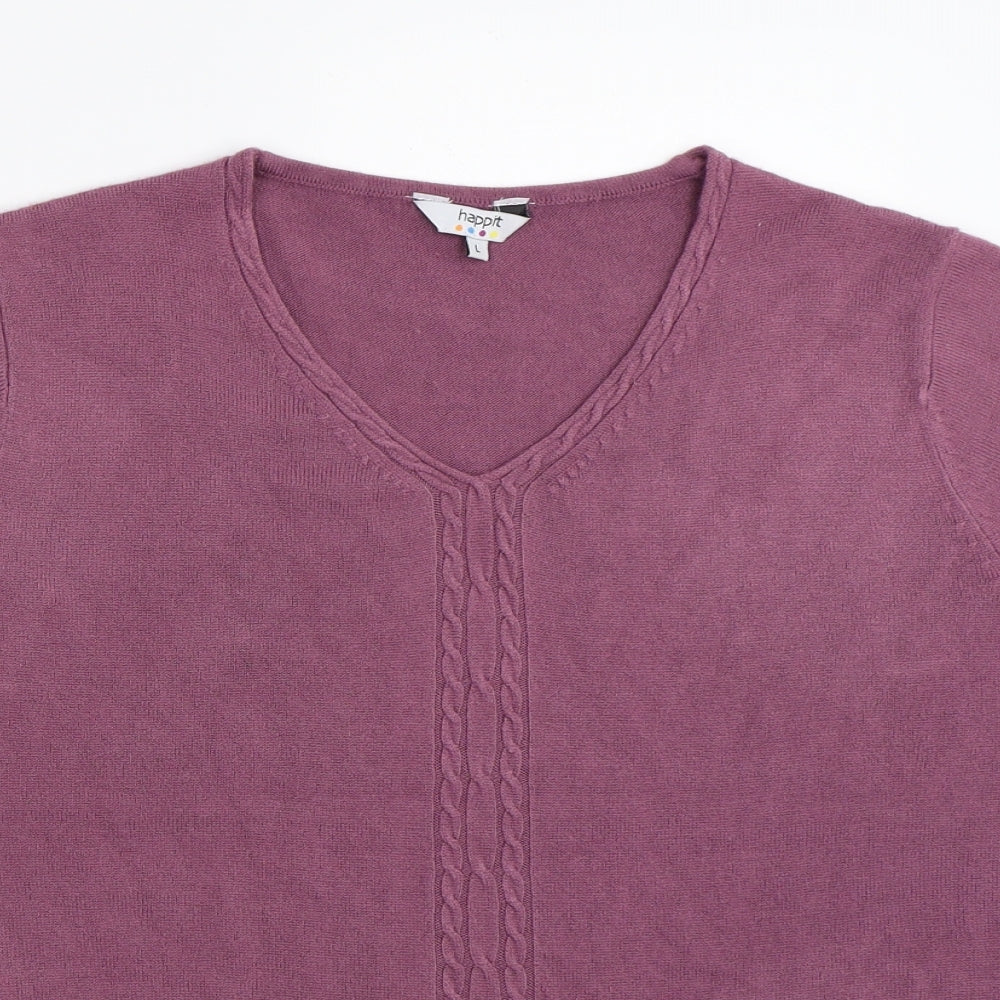 happit Womens Pink   Pullover Jumper Size L