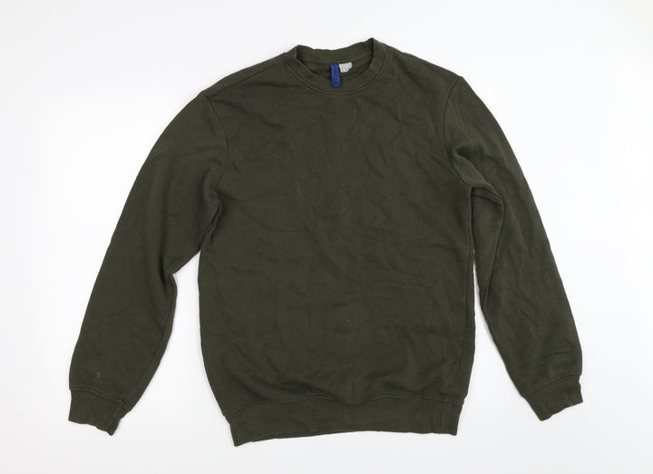Divided by H&M Womens Green   Pullover Sweatshirt Size XS