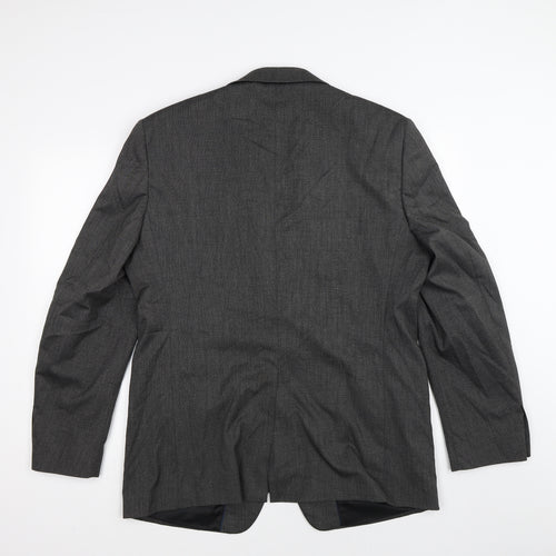 Apollo Mens Grey   Jacket Suit Jacket Size 40