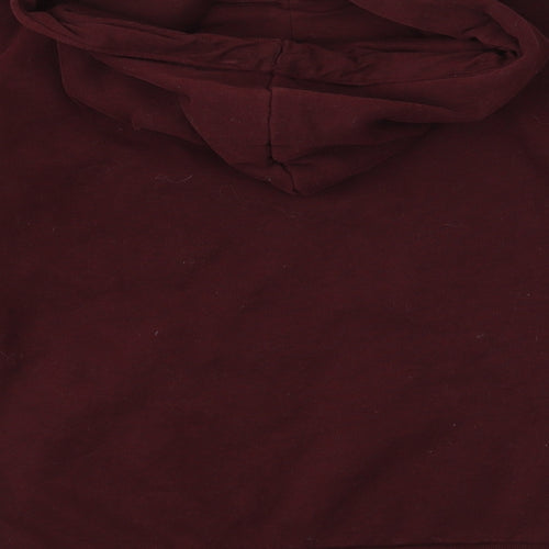 River Island Mens Red  Knit Pullover Hoodie Size S